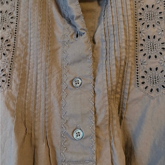 Doen Norona Eyelet Detail Dress – Organic Cotton Prairie Mini Dress- Siz… - Picture 4 of 8